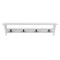 Alaterre Furniture Coventry Coat Hook with Storage Bench Hall Tree Set, White ANCT0509WH - alternate 3